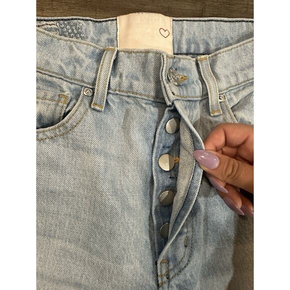 Revice Denim Color-block Two Tone Blue / Black Denim Jeans Women's Size 27 - Picture 4 of 11